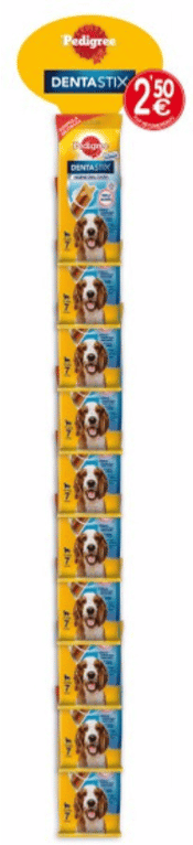 Pedigree Dentastix Tiras Razas Medianas 2 uds x 10 uds