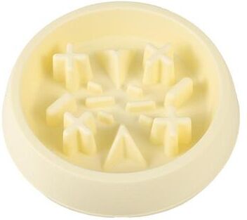 United Premium Slow Feeder Bowl For Cats & Dogs Anti Choking Pet Feeding Bowl yellow