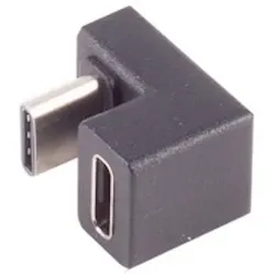 USB-C 3.0 Adapter, C Stecker - C Buchse, 180° U-Form, schwarz