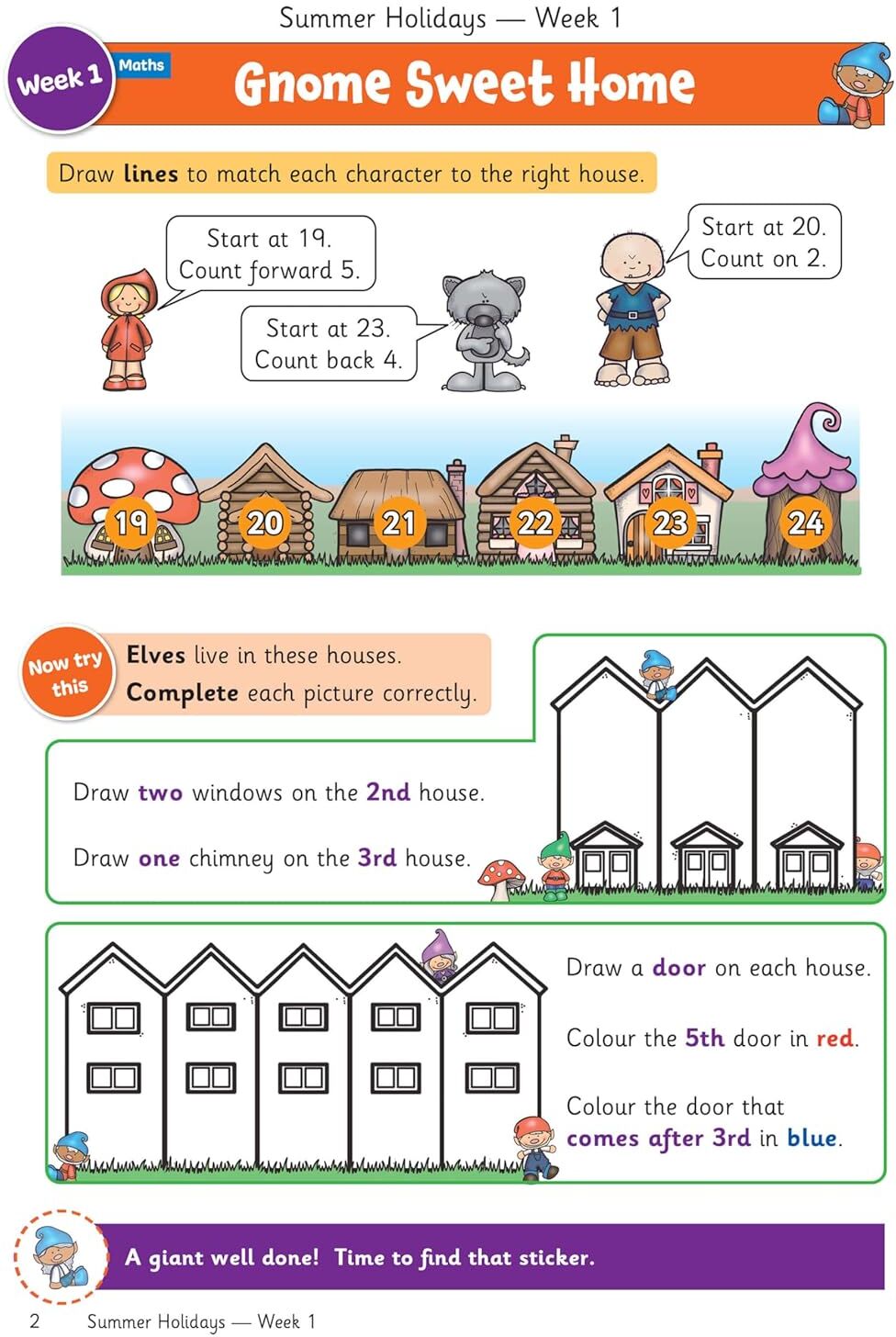 CGP Books KS1 Summer Holidays Activity Workbook Bundle – for kids between Year 1 and Year 2 (Ages 5-6) CGP