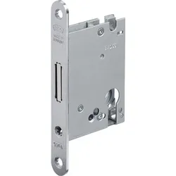 BKS Einsteckriegelschloss 1308 PZ20/55mm SP silber rd - B 1308 0177