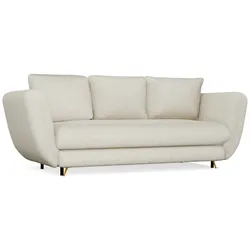 SOFA SARIS BEIGE GOLDENER FUSS