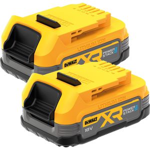 DeWalt Werkzeugakku Powerstack, DCBP034E2-XJ, 18V / 1,7Ah, 2 Schiebeakkus