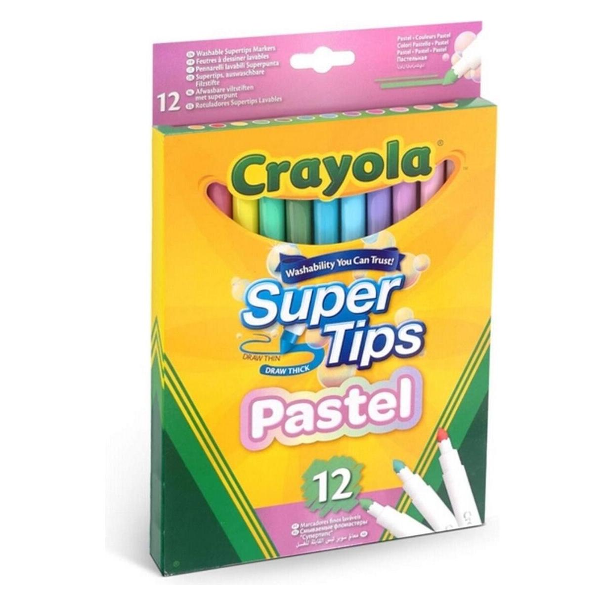 Crayola 12 Filzstifte Supertips Pastell (12x) (58-7515)