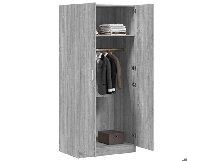 Magnifique Garde-robe Sonoma gris 80x52x180 cm Bois d'ingénierie - design polyvalent - pour maison - Gris 56.4 kg 2026_848238