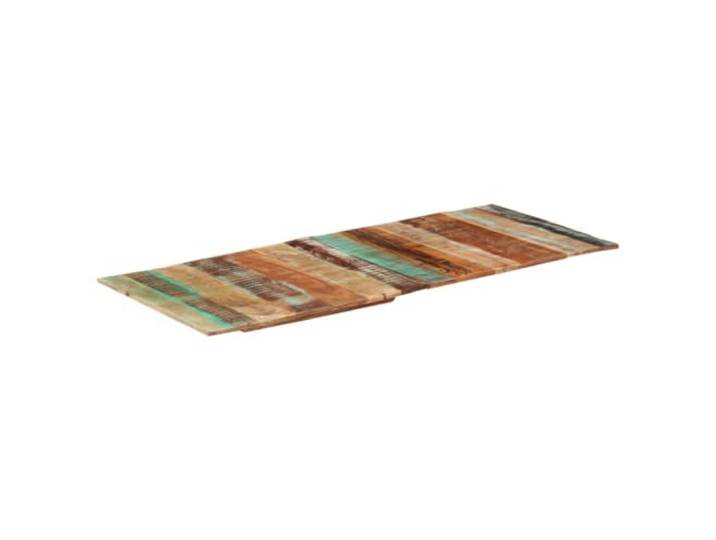PTUGUOF Tischplatte Rechteckig 60x140 cm Altholz Massiv Rustikales Tropenholz, Vielseitig Nutzbar, Feucht Abwischbar, Einzigartige Maserung