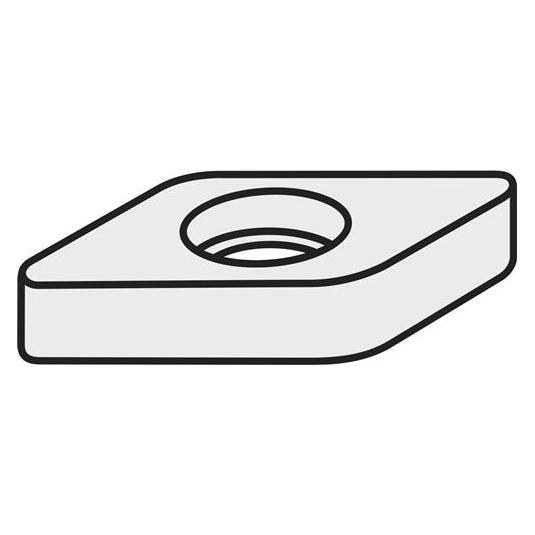 Pramet Wendeplatten-Unterlegscheibe ISO KNN 190412R:GJ11 Brutto-G.12,45g Farbe Silber - VPE: 10 (KNN 190412R:GJ11)