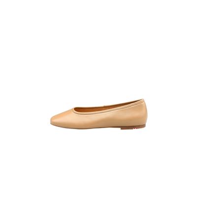 Ballerina LLOYD "GLIDE 610", Damen, Gr. 6, beige, Leder, unifarben, Schuhe Ballerina, mit klassischem Design