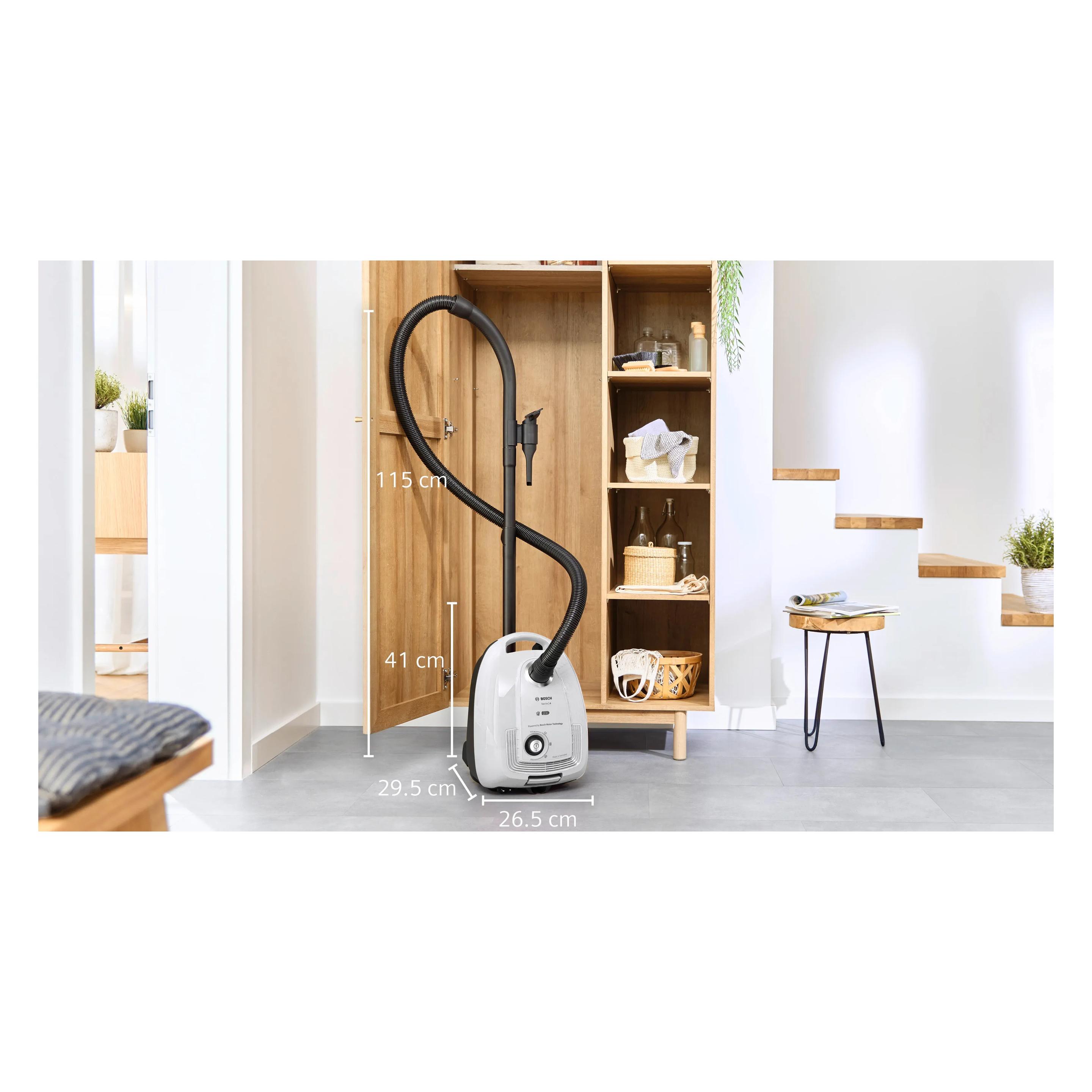 Bosch Hausgeräte Bodenstaubsauger mit Staubbeutel BGD38WH2H rot (BGD38WH2H)
