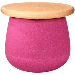 Stapelstein Beschäftigungsspielzeug Kinderhocker - pink / braun