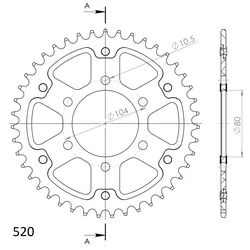 Supersprox Stealth-Kettenrad 520 40Z (Gold)