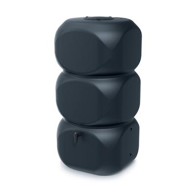 Regenwassertank PROSPERPLAST "Gubo", grau (anthrazit), B:118cm H:58cm T:58cm, Polyethylen, Regentonnen