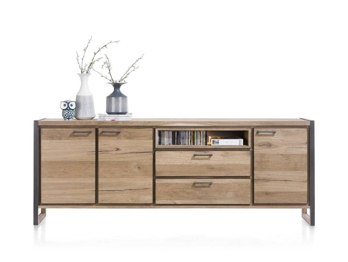 Henders & Hazel Metalo Sideboard Eiche Furnier/Metallgestell