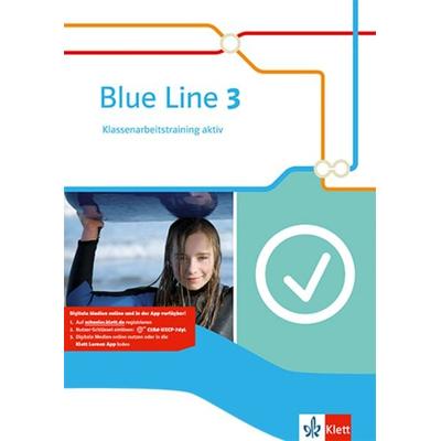 Blue Line 3. Klassenarbeitstraining aktiv mit Mediensammlung, Set von , Klett Schulbuchverlag, 978-3-12-547893-0