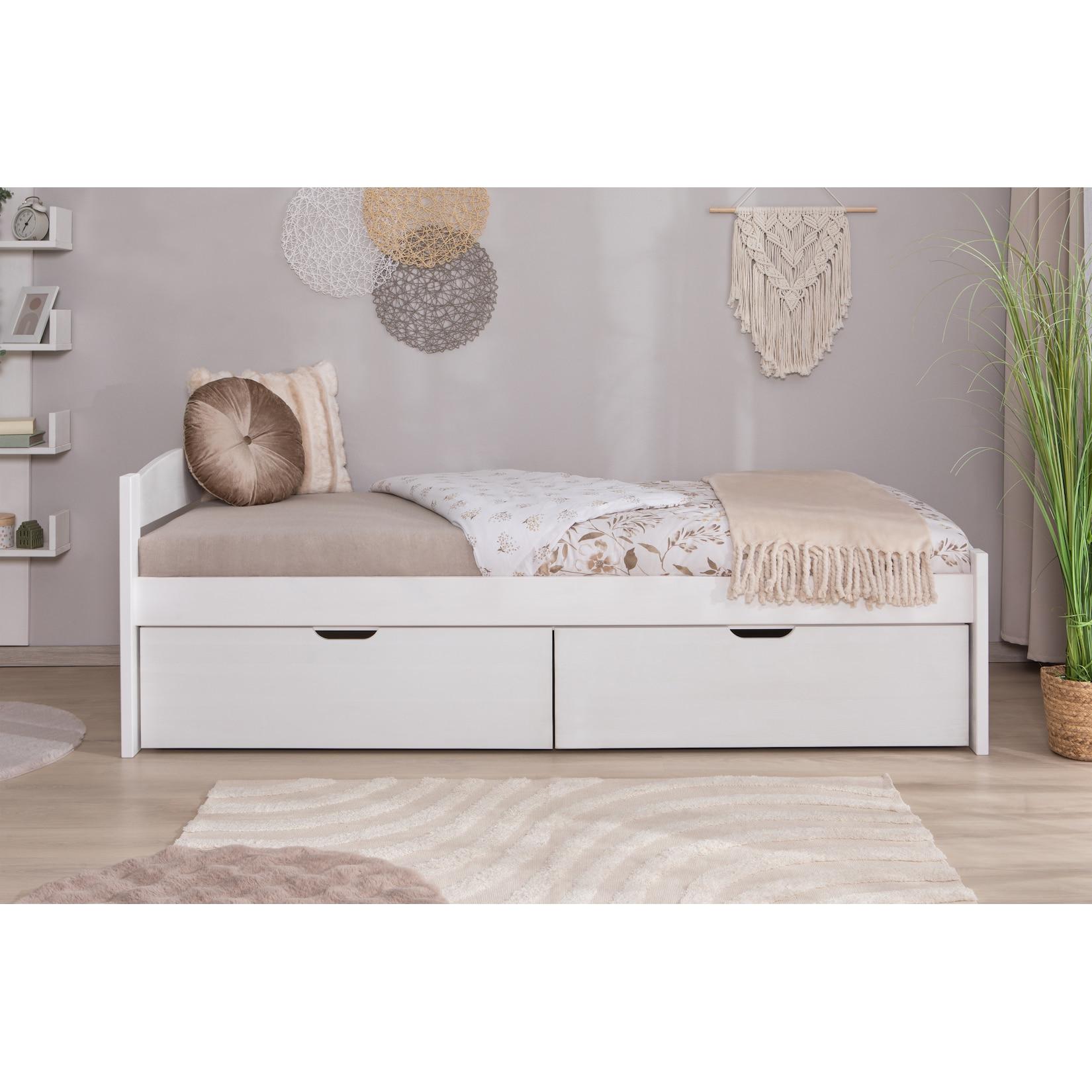 TiCAA Stauraumbett Seniorenbett „Loni“, Funktionsbett, Seniorenzimmer