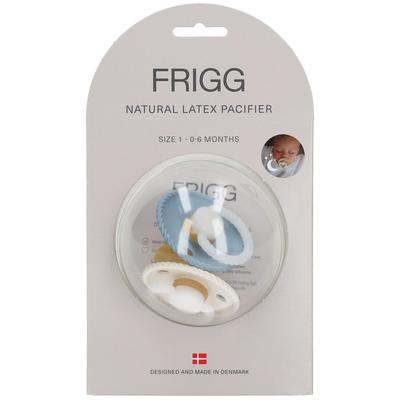 Frigg Latex Fopspeen Rope Night Stone - Cream 0-6 Maanden 2 St Sauger