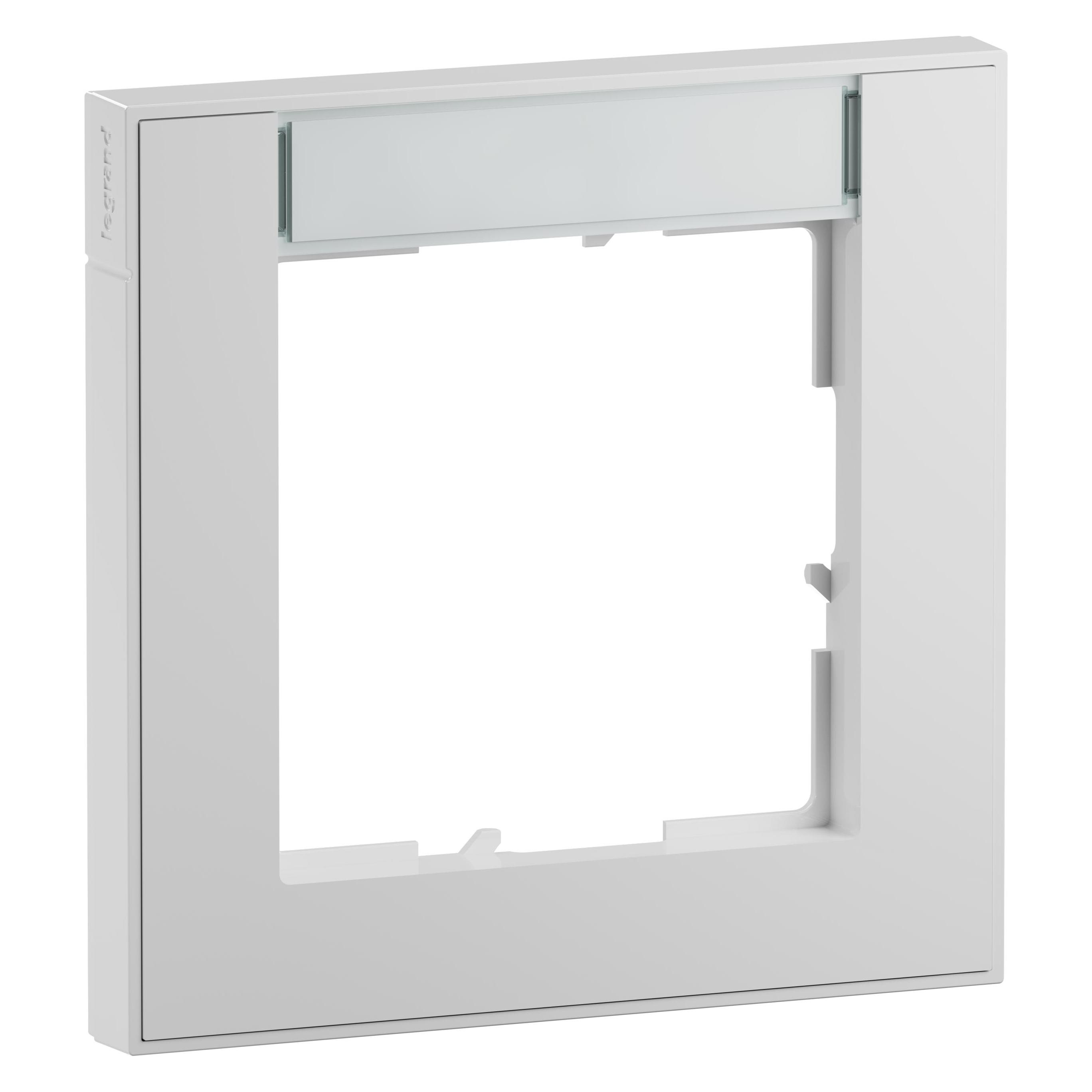 Legrand Seano+ 1-fach Rahmen mit Beschriftungsfeld (765891)
