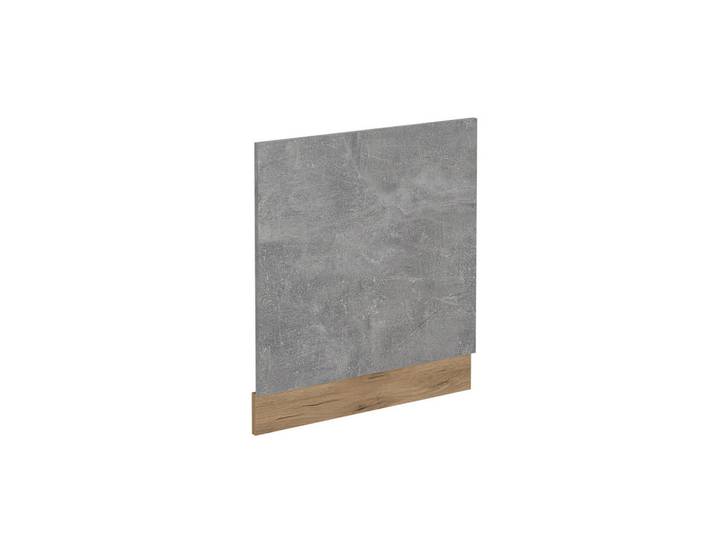 Vicco Frontblende R-Line Beton 60 cm ohne Arbeitsplatte, Grau, Eichefarben, Rechteckig, 60x57.2x1.6 cm, Küchen, Küchenmöbel, Küchenschränke, Küchenunterschränke