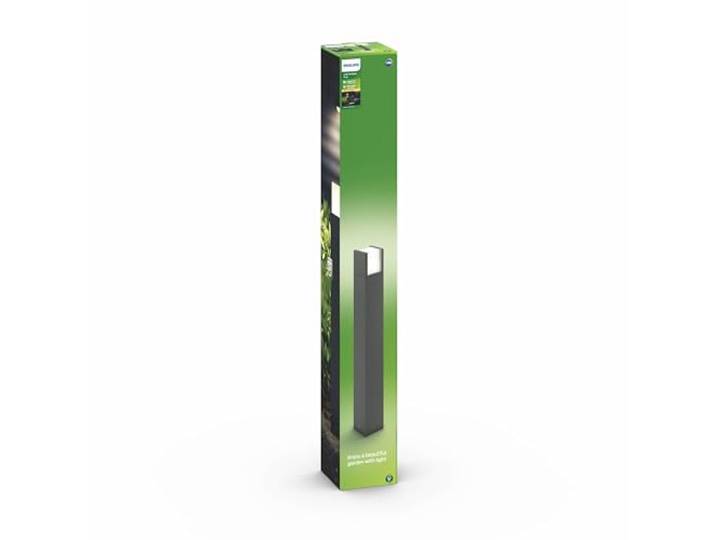 Philips Arbour Sokkellamp Groot - Antraciet - 6 W - Warmwit licht - Eenvoudige installatie - Geïntegreerde LED-lamp
