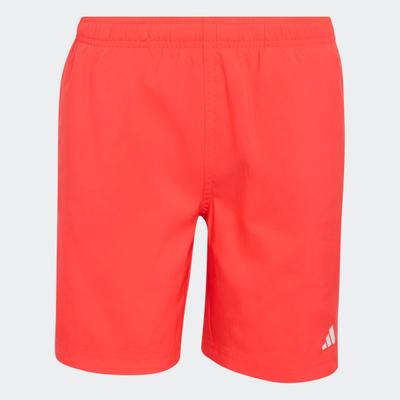 Badeshorts ADIDAS PERFORMANCE "SWIM KINDER", Jungen, Gr. 116, N-Gr, rot (lucrot), Obermaterial: 100% Polyester, Badehosen Badeshorts