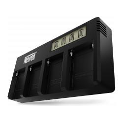 Newell DF-4CH 4-fach Ladegerät für NP-F Sony Akkus (Kamera Akku Ladegerät) (30157095)
