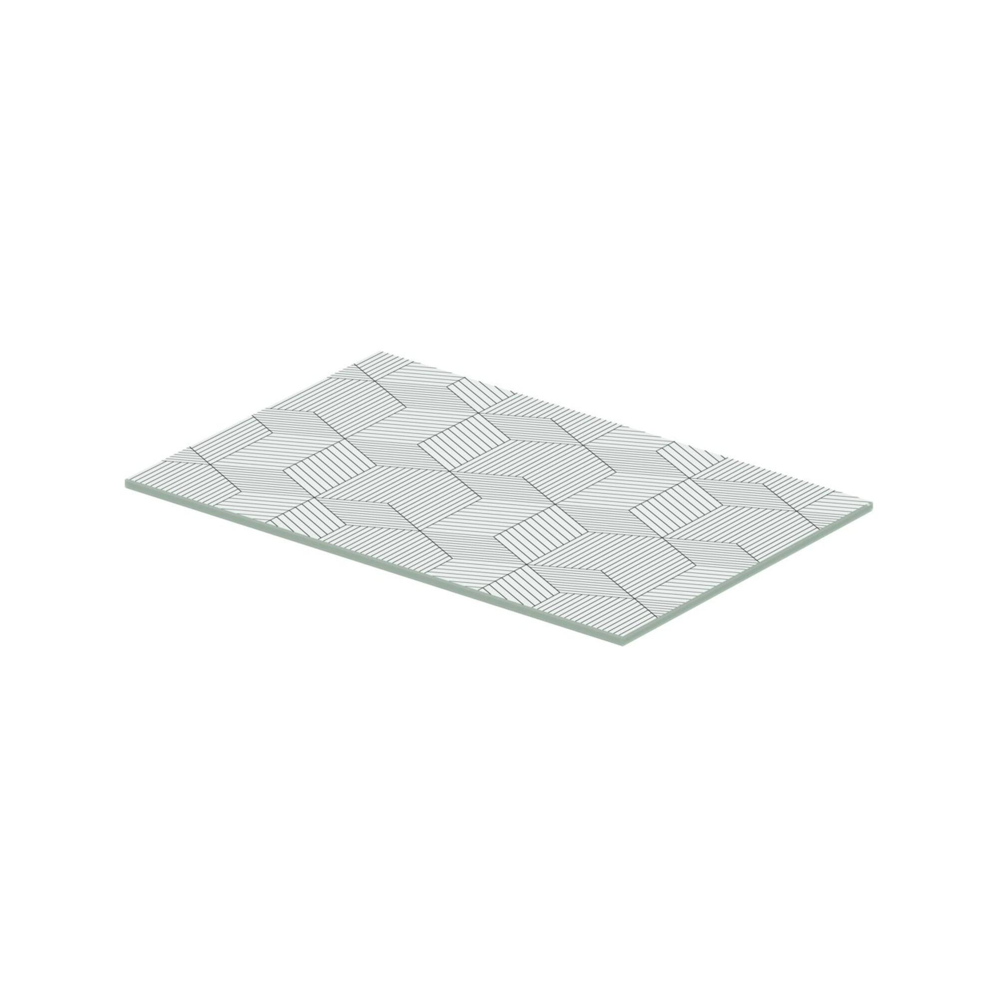 Duravit Glaseinleger DuraSquare 97x38cm, Sicherheitsglas, Cubic line (0099658200)