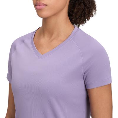 Laufshirt ENERGETICS "Da.-T-Shirt Natalja II SS W", Damen, Gr. M, lila (lila light), Obermaterial: 100% Polyester, normal, Rundhals, Shirts Laufshirt, mit Rundhalsausschnitt, Kurzarmdesign, schnell trocknend, atmungsaktiv