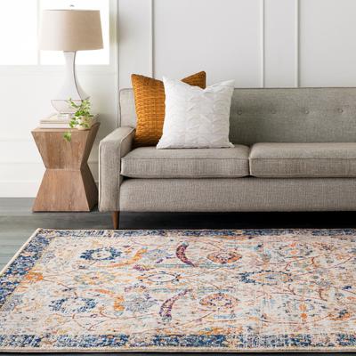 Teppich LIVABLISS "NASHUA", bunt (blau), B:160cm H:11,4mm L:220cm, Polypropylen, Teppiche, Teppich