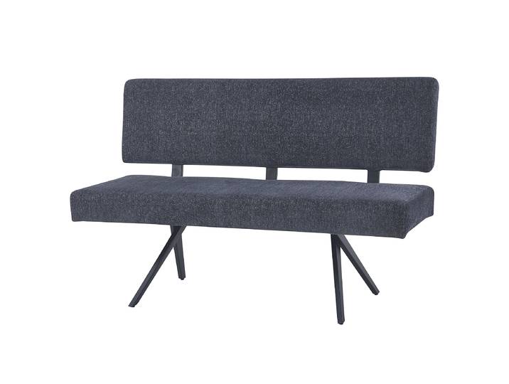Banc d’angle Ritoge avec dossier 140 x 88 x 63cm Gris/Gris foncé