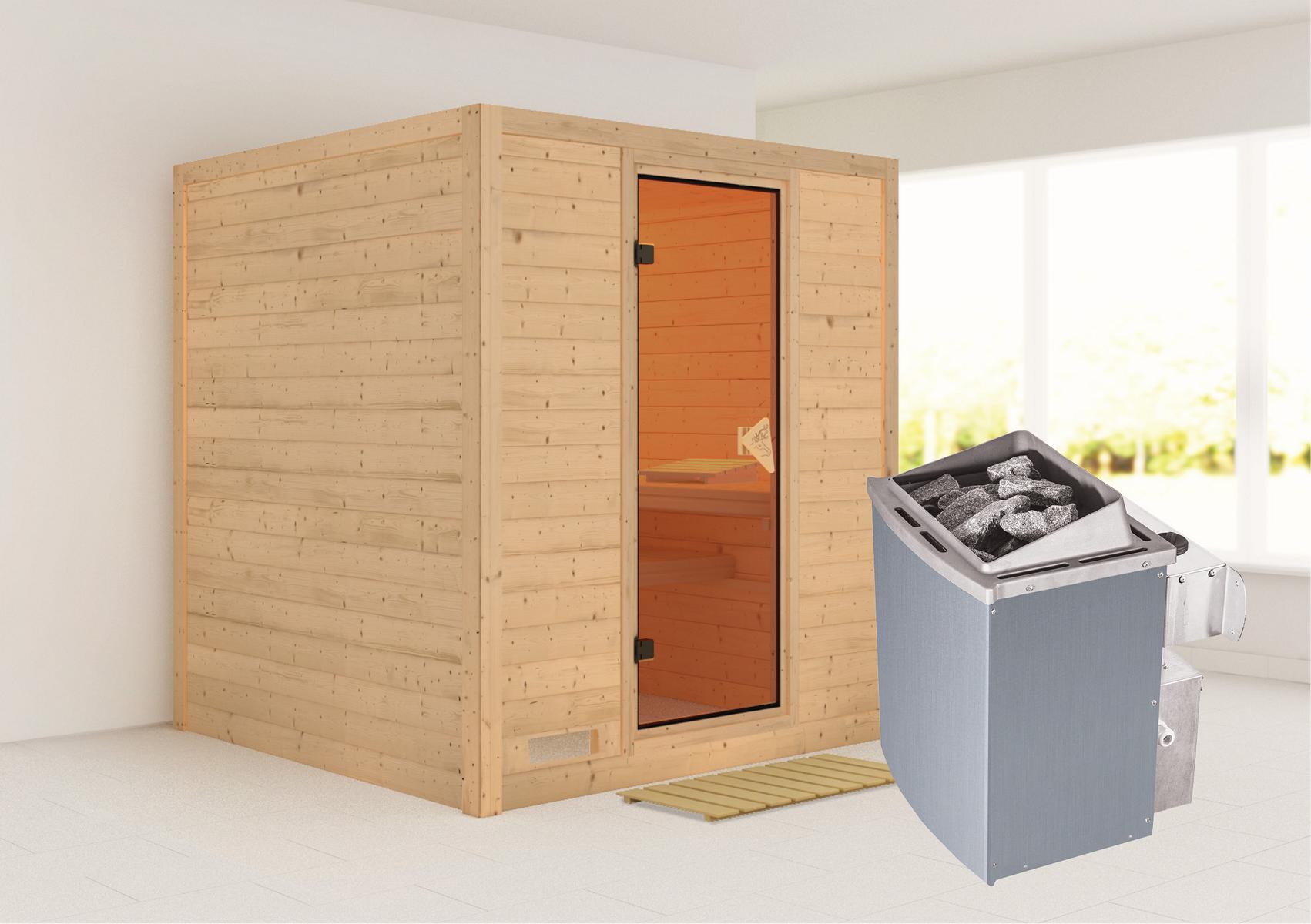 KARIBUHOLZT Sauna Mojave Front 9kW int.Strg bronz.GGT 08288589