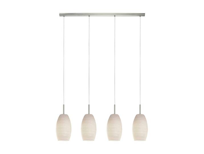 Eglo Hängeleuchte, Weiß, Nickelfarben, Metall, Glas, länglich, 12x110x102 cm, Lampen & Leuchten, Innenbeleuchtung, Hängeleuchten, Pendelleuchten