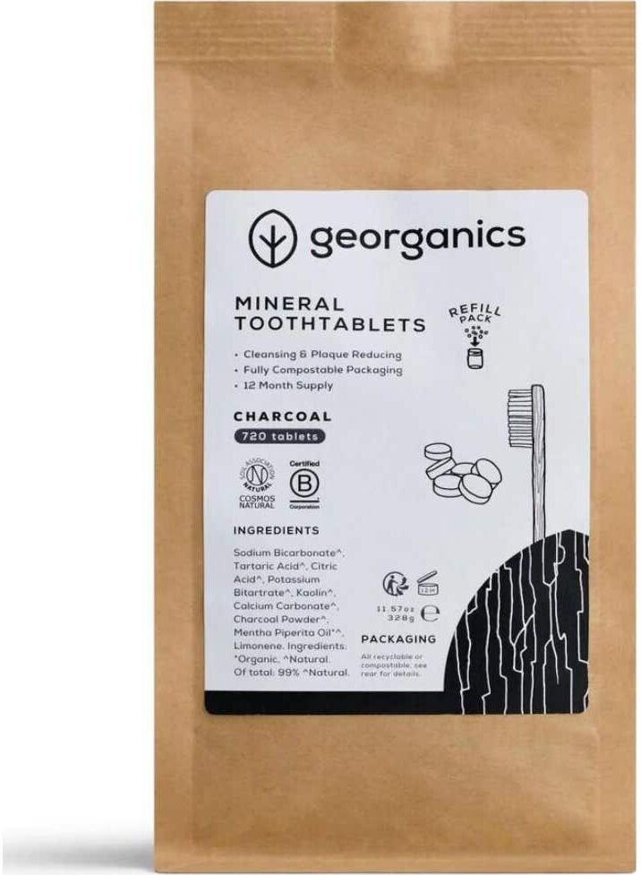 Georganics Dentífrico Mineral Carbón Activo 720 comp