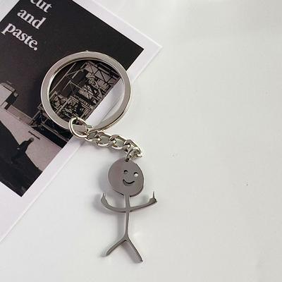 Quirky Heart To Heart & Middle Finger Key Ring a