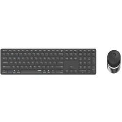 Rapoo 9850M DE-Layout, dunkelgrau (DE, Kabellos), Tastatur, Grau