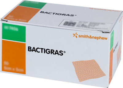 kohlpharma GmbH BACTIGRAS antiseptische Paraffingaze 5x5 cm 50 St 15656120