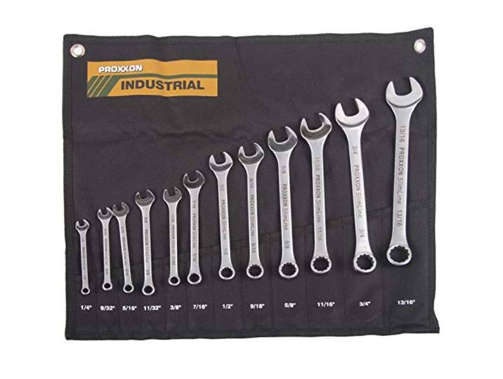 PROXXON SlimLine Industrial 23816 Set INCH Ring-steeksleutel 1/4 - 13/16 12-delig