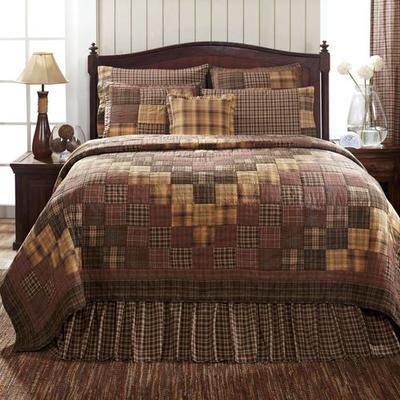 Vhc Brands Prescott Patchwork Quilt Multi Warm, Queen, Multi Warm