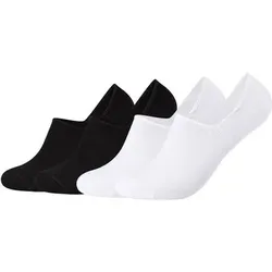 CAMANO Herren Socken Online comfort Footies 4p, Größe 39-42 in Schwarz Schwarz