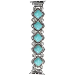 Neue Armbanduhr GlacierX Vintage Stones Stretch Bracelet Marmoriertes Türkis für Apple Watch 38/40/41mm Mintgrün