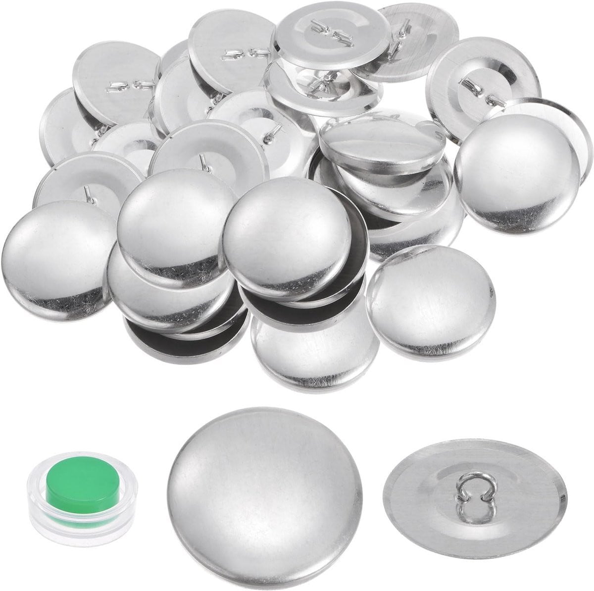 20 Sets Zelfklevende Stofknoppen met Bevestigingsgereedschap - 44 Stuks Aluminium Drukknoppen voor DIY en Kledingreparatie