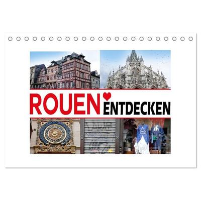Rouen entdecken (Tischkalender 2027 DIN A5 quer), CALVENDO Monatskalender