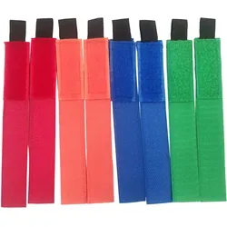 8 Kabel-Klettbänder Set - Wiederverwendbar für Ordnung in Büro & Zuhause - 180x25x2mm, Blau, Rot, Grün, Rosa - Schutz vor Kabelsalat