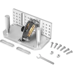 VEVOR Schärfvorrichtung für Bandschleifer, Aluminiumlegierung, verstellbar 85°-115°, mit 2 Griffen, Messerschärfgerät, kompatibel mit Bandschleifern, Doppelschleifern, Schärfern, Bandschleifern
