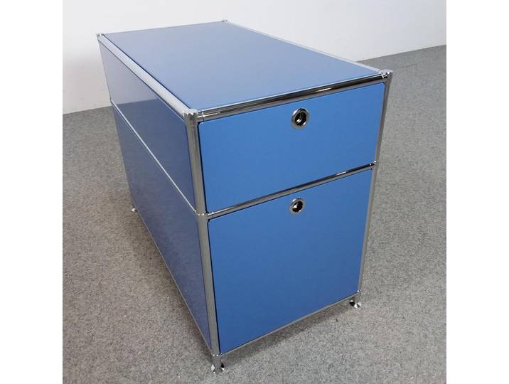 Standcontainer System4, Blau, ohne Schliesszylinder, Neu – Ideal für leichte Aufbewahrung