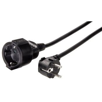 Hama 3 m 047869 Schutzkontakt-Verlängerungskabel Profi (Schwarz) 00047869