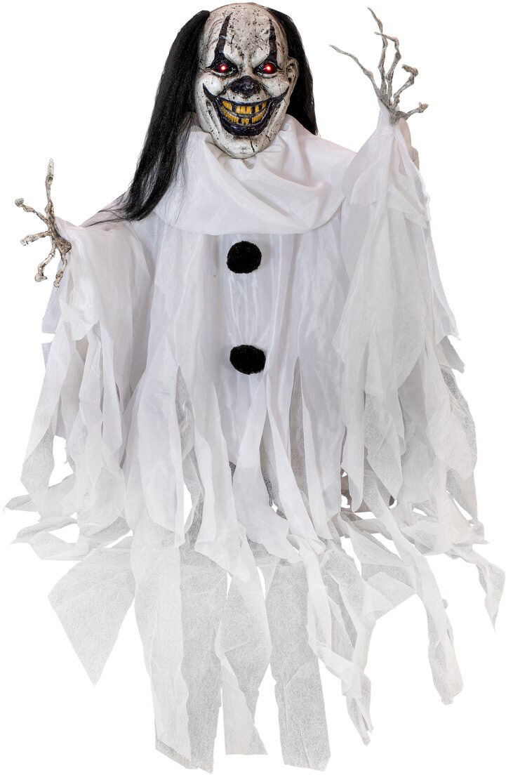 Europalms Halloween Figur Clown Gildo, Animiert, 120x16x80cm