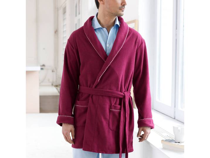 Robe de chambre courte maille polaire - Blancheporte