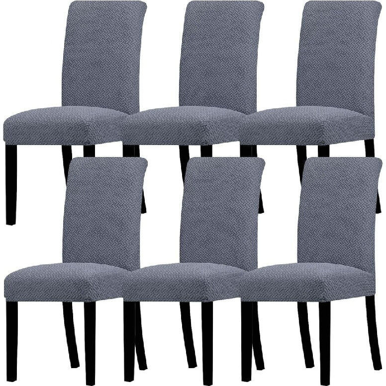 17 Stories Dining Chair Slipcover Grey 58cm H X 48cm W
