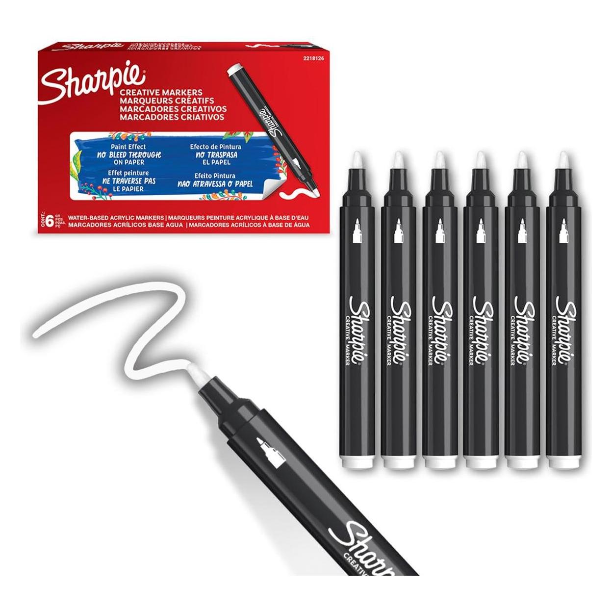Sharpie Kreativmarker Rundspitze Acryl weiss (1x) (2218126)