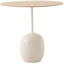 &Tradition Lato LN9 Beistelltisch, crema diva marmor / eiche lackiert